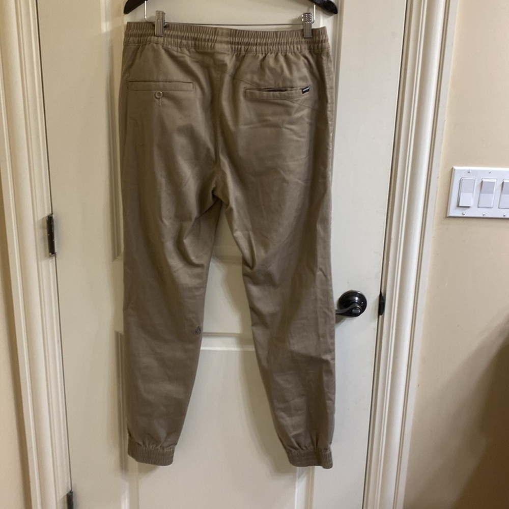 2 pairs - VOLCOM  Men's khaki pants - size large - Picture 2 of 4